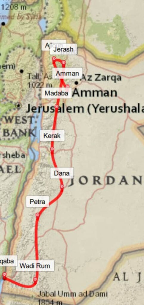 Itinerary Jordan