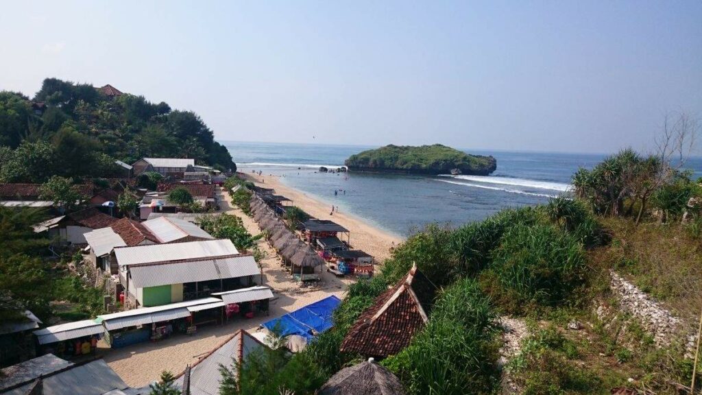 Blick auf den Sadranan Beach