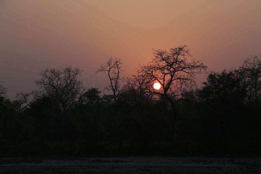 Sonnenuntergang in Bardia