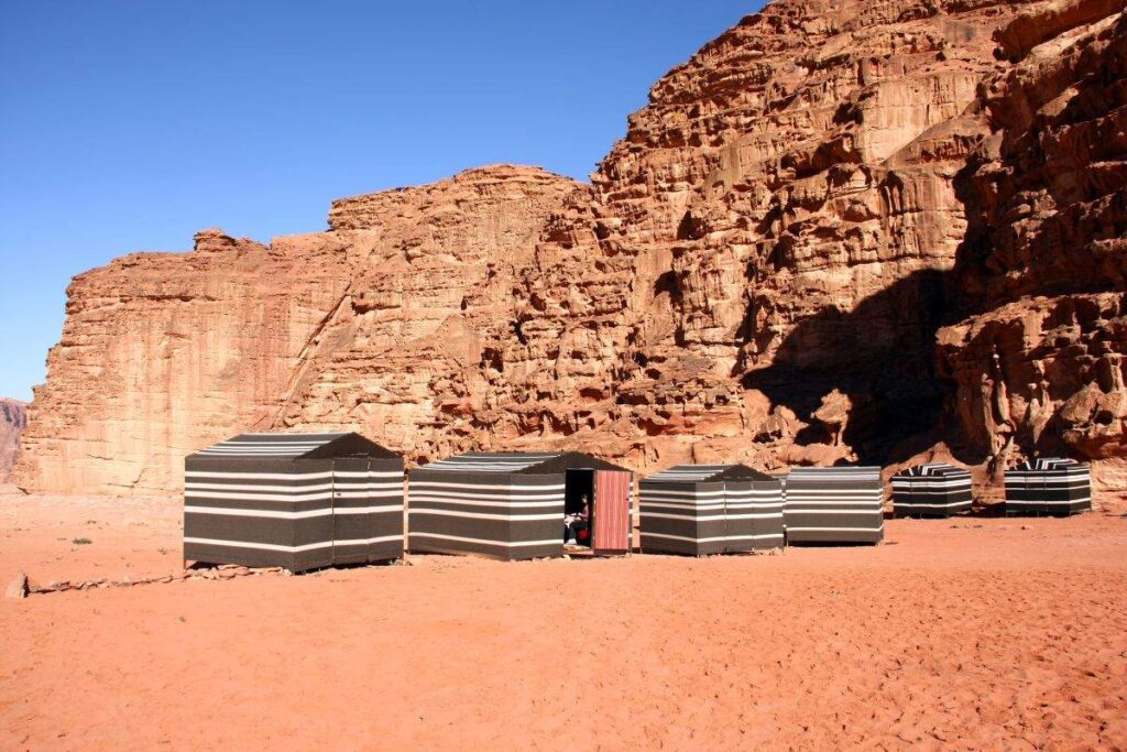 Camp im Wadi Rum
