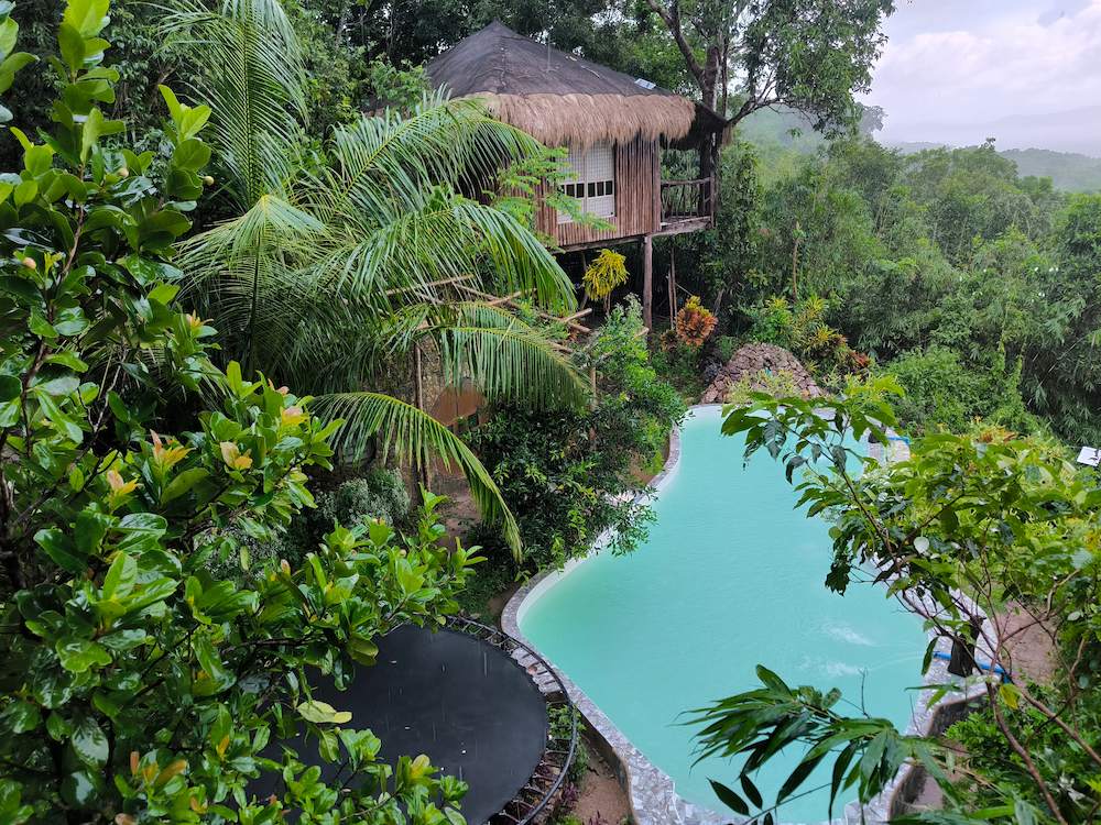 View vom Sanctuaria Tree House on Busuanga